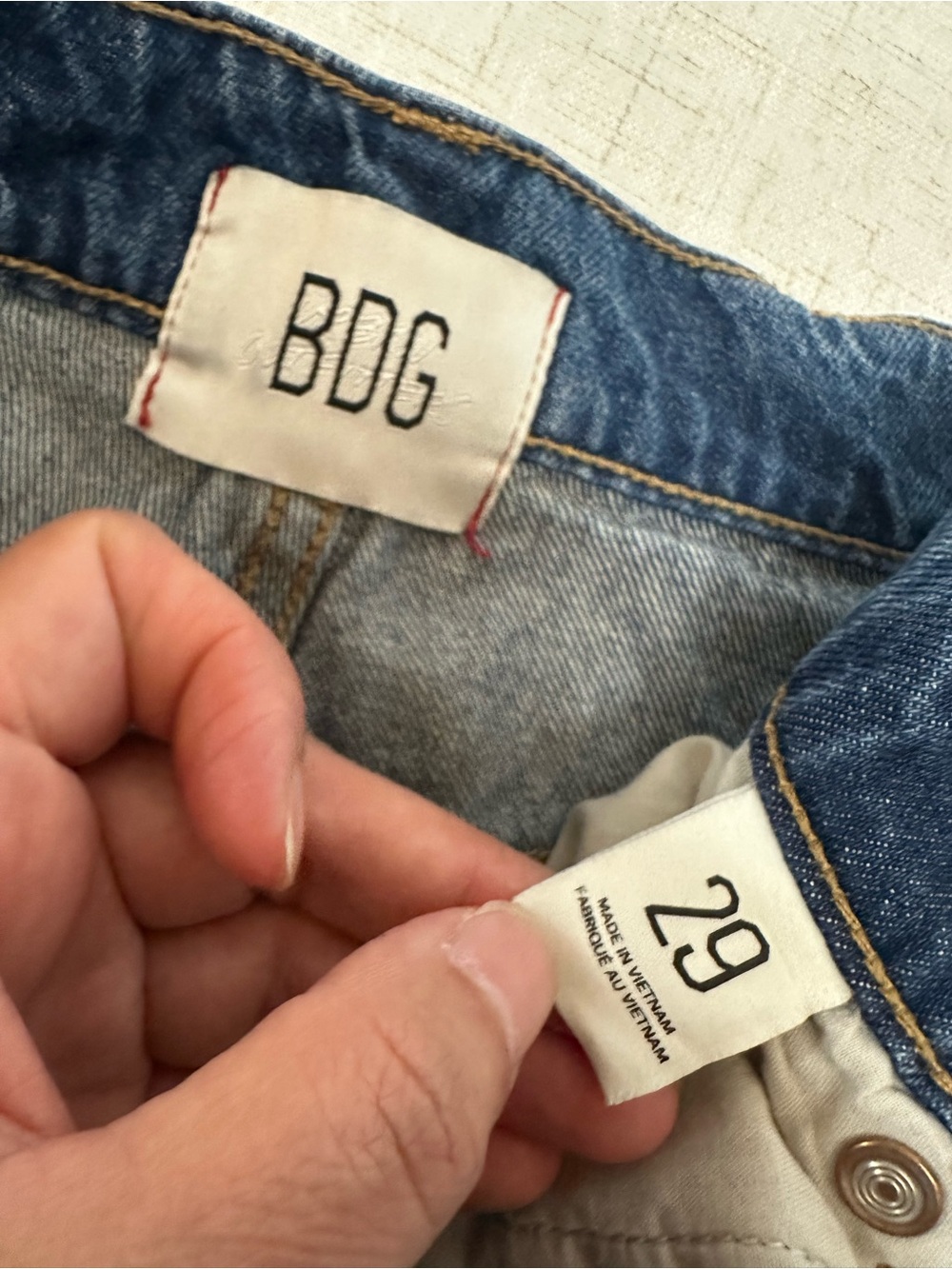 BDG Wide Leg High-Rise Jeans in Blue Denim - Picture 8 of 11